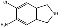 6-氯-2,3-二氢-1H-异吲哚-5-胺 结构式