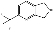 2 - (三氟甲基)-6,7 - 二氢- 5H -吡咯并[3,4- B]吡啶 结构式