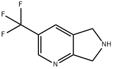 3-(三氟甲基)-6,7-二氢-5H-吡咯并[3,4-B]吡啶 结构式