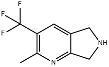 2-甲基-3-(三氟甲基)-6,7-二氢-5H-吡咯并[3,4-B]吡啶 结构式