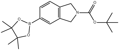 N-BOC-异吲哚啉-5-硼酸频哪醇酯 结构式
