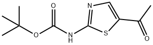 (5-乙酰噻唑-2-基)氨基甲酸叔丁酯 结构式