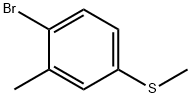 4-溴-3-甲硫基苯甲醚 结构式