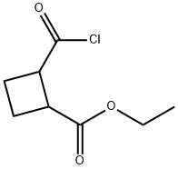 Cyclobutanecarboxylic acid, 2-(chloroformyl)-, ethyl ester (7CI) 结构式