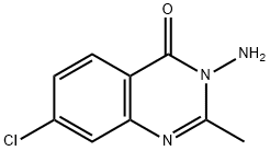 3-AMINO-7-CHLORO-2-METHYLQUINAZOLIN-4(3H)-ONE 结构式