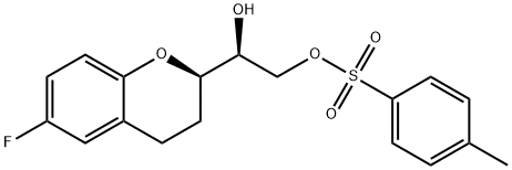 (1S)-1-[(2R)-6-Fluoro-3,4-dihydro-2H-1-benzopyran-2-yl]-1,2-ethanediol 2-(4-Methylbenzenesulfonate) 结构式