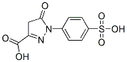 1H-Pyrazole-3-carboxylic acid, 4,5-dihydro-5-oxo-1-(4-sulfophenyl)-, coupled with diazotized 2'-(4-aminophenyl)-6-methyl[2,6'-bibenzothiazole]-7-sulfonic acid, diazotized 2''-(4-aminophenyl)-6-methyl[2,6':2',6''-terbenzothiazole]-7-sulfonic 结构式