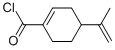 1-Cyclohexene-1-carbonyl chloride, 4-(1-methylethenyl)- (9CI) 结构式