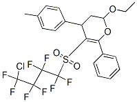 5-(4-CHLORO-1,1,2,2,3,3,4,4-OCTAFLUOROBUTYLSULFONYL)-2-ETHOXY-6-PHENYL-4-P-TOLYL-3,4-DIHYDRO-2H-PYRAN 结构式