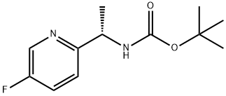 (S)-叔丁基(1-(5-氟吡啶-2-基)乙基)氨基甲酸酯 结构式