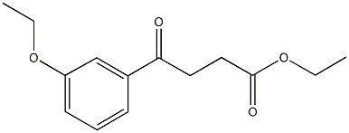 ETHYL 4-(3-ETHOXYPHENYL)-4-OXOBUTANOATE 结构式