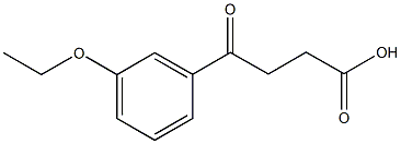 4-(3-ETHOXYPHENYL)-4-OXOBUTYRIC ACID 结构式