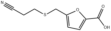 5-(2-CYANO-ETHYLSULFANYLMETHYL)-FURAN-2-CARBOXYLIC ACID 结构式