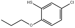 2-丙氧基-5-氯苯硫酚 结构式