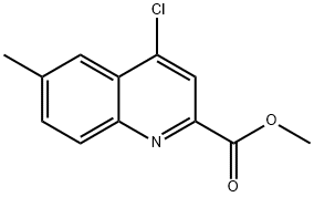 4-氯-6-甲基-2-喹啉羧酸甲酯 结构式