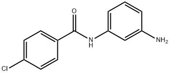 N-(3-氨基苯基)-4-氯苯甲酰胺 结构式