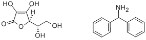 L-抗坏血酸二苯甲胺 (1:1) 结构式