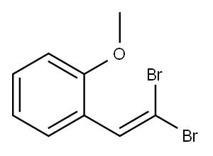 1-(2,2-二溴乙烯基)-2-甲氧基苯 结构式