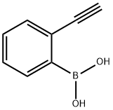 2-乙炔基苯硼酸 结构式