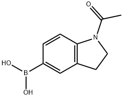 (1-乙酰基吲哚啉-5-基)硼酸 结构式