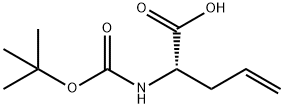 Boc-L-烯丙基甘氨酸 结构式