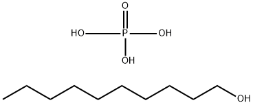 Phosphoric acid, decyl ester, sodium salt 结构式
