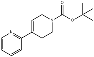 3',6'-二氢-2'H-[2,4']联吡啶基-1'-羧酸叔丁基酯 结构式