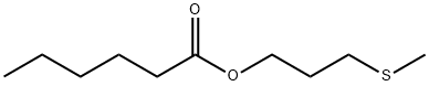 3-(甲硫基)丙基 己酸酯;3-(甲基硫代)丙基己酸酯 结构式