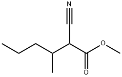 methyl 2-cyano-3-methylhexanoate 结构式