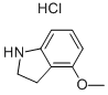 4-甲氧基-2,3-二氢-1H-吲哚盐酸盐 结构式