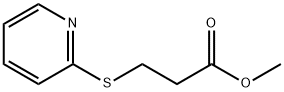 Propanoic acid, 3-(2-pyridinylthio)-, methyl ester (9CI) 结构式