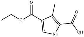4-ETHOXYCARBONYL-3-METHYL PYRROL-2-CARBOXYLIC ACID 结构式