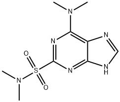 6-DIMETHYLAMINO-9H-PURINE-2-SULFONIC ACID DIMETHYLAMIDE 结构式