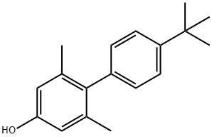 4'-叔丁基-2,6-二甲基联苯-4-醇 结构式