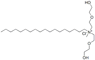 bis[2-(2-hydroxyethoxy)ethyl]-methyl-octadecyl-azanium chloride 结构式