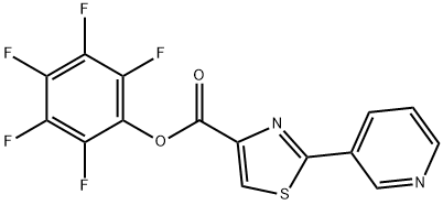 PENTAFLUOROPHENYL 2-PYRID-3-YL-1,3-THIAZOLE-4-CARBOXYLATE 结构式