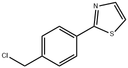 2-(4氯甲基苯基)噻唑 结构式
