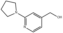 (2-(吡咯烷-1-基)吡啶-4-基)甲醇 结构式