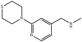 4-[(Methylamino)methyl]-2-(thiomorpholin-4-yl)pyridine 结构式