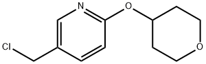 5-(氯甲基)-2-(四氢吡喃-4-氧)吡啶 结构式