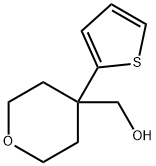 (4-Thien-2-yltetrahydropyran-4-yl)methanol 结构式