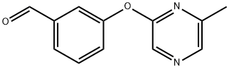 3-[(6-Methylpyrazin-2-yl)oxy]benzaldehyde 结构式