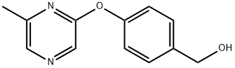 4-(6-甲基吡嗪-2-氧基)苯甲醇 结构式