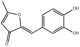 (2E)-2-[(3,4-二羟基苯基)亚甲基]-5-甲基-3(2H)-呋喃酮 结构式