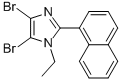 4,5-DIBROMO-1-ETHYL-2-NAPHTHALEN-1-YL-1H-IMIDAZOLE 结构式
