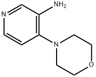 4-N-吗啉基吡啶-3-胺 结构式
