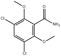 3,5-二氯-2,6-二甲氧基苯甲酰胺 结构式