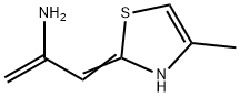 1-Propen-2-amine,  3-(4-methyl-2(3H)-thiazolylidene)- 结构式