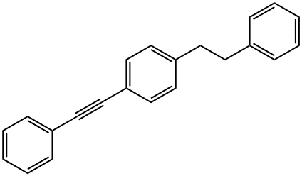 1-(2-苯乙基)-4-(苯乙炔基)苯 结构式