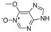 9H-Purine,  6-methoxy-,  1-oxide 结构式